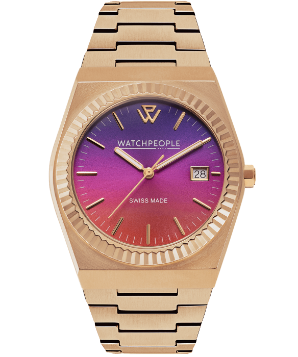 WATCHPEOPLE WP1 Rose gold Sunset night pink 36 мм