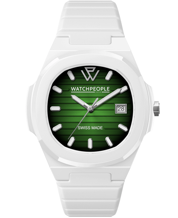 WATCHPEOPLE WP7 Solid Sili White Black Green Radial