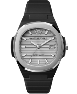 WATCHPEOPLE WP7 Solid Sili Black Aluminium Silver
