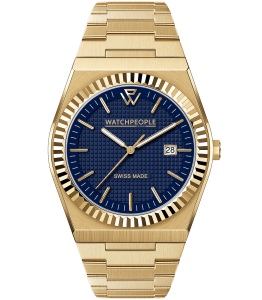 WATCHPEOPLE WP1 Metal Gold Brushed Blue