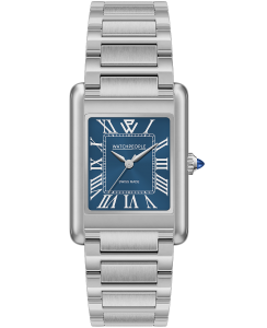 WATCHPEOPLE WP6 Metal Shiny Silver Original Blue
