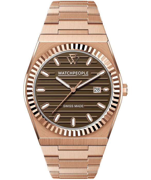 WATCHPEOPLE WP1 Metal RG Brushed Brown