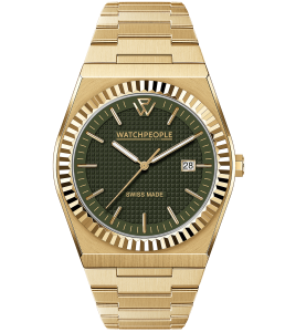 WATCHPEOPLE WP1 Metal Gold Brushed Green
