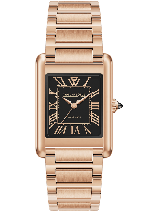 WATCHPEOPLE WP6 Shiny Rose Gold Black