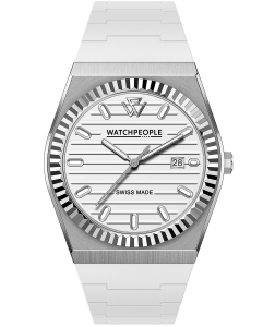 WATCHPEOPLE WP1 Metal Sili Silver Brushed White
