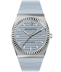 WATCHPEOPLE WP1 Silver Shiny Soft Blue