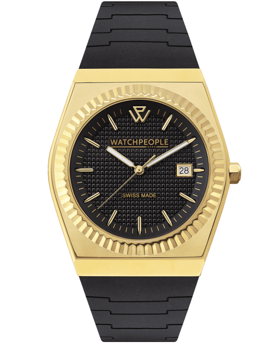 WATCHPEOPLE WP1 Gold Black Square 36 мм