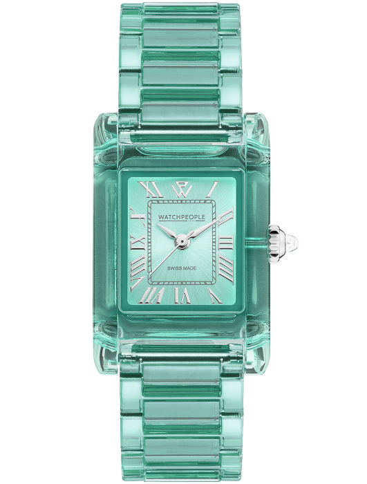 WATCHPEOPLE WP6 Clear Shiny Turquoise