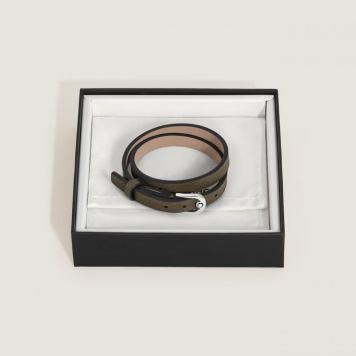 Браслет Montblanc Horseshoe Khaki Leather
