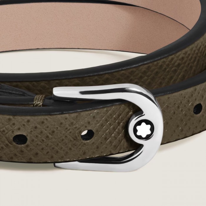 Браслет Montblanc Horseshoe Khaki Leather