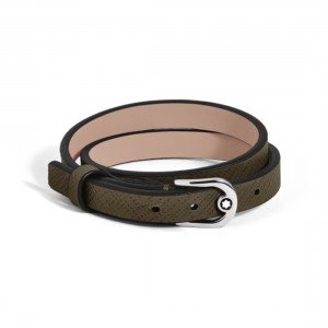 Браслет Montblanc Horseshoe Khaki Leather