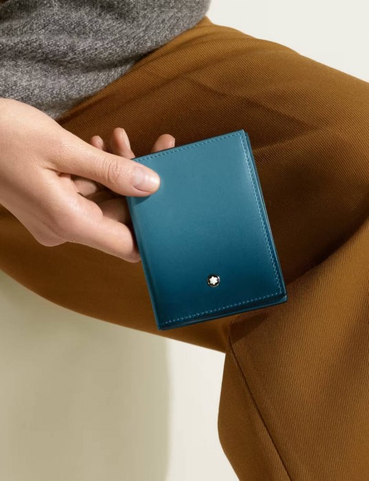 Портмоне Montblanc Sfumato Smoky Blue 4 отд.