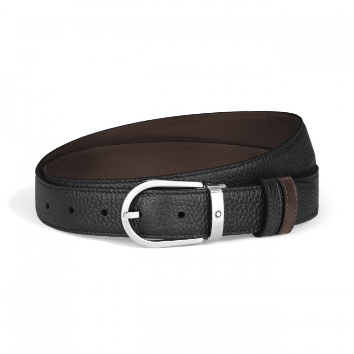 Ремень двусторонний Montblanc GRAINED LEATHER 30 мм