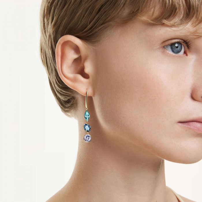 Серьги-подвески Gema Swarovski