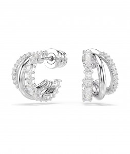 Серьги кольца Hyperbola mini Swarovski