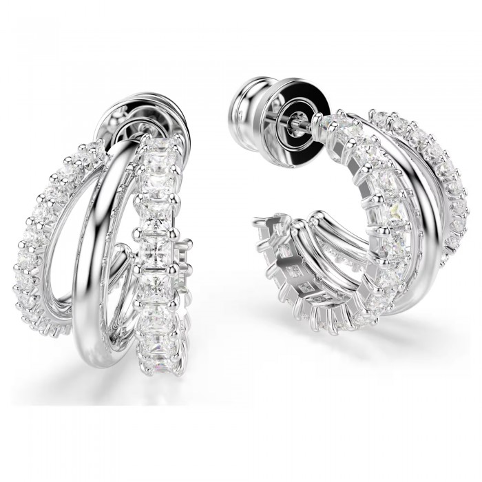 Серьги кольца Hyperbola mini Swarovski