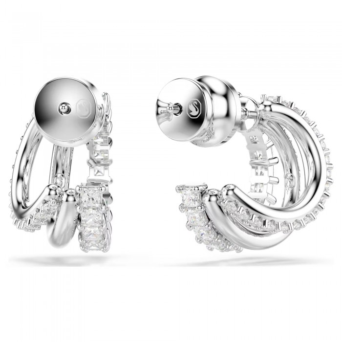 Серьги кольца Hyperbola mini Swarovski