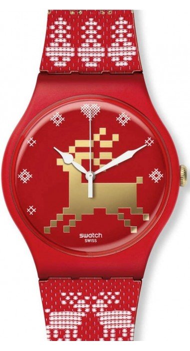 Swatch RED KNIT