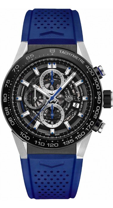 TAG HEUER Carrera Calibre Heuer 01 Automatic Chronograph Blue Touch Edition TAG HEUER Carrera Calibre Heuer 01 Automatic Chronograph Blue Touch Edition